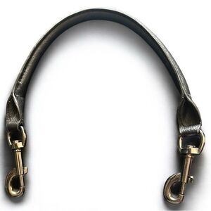 THINK ROYLN Black Leather Replacement Strap – Gunmetal Hardware